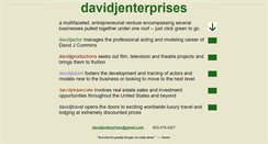 Desktop Screenshot of davidjenterprises.com